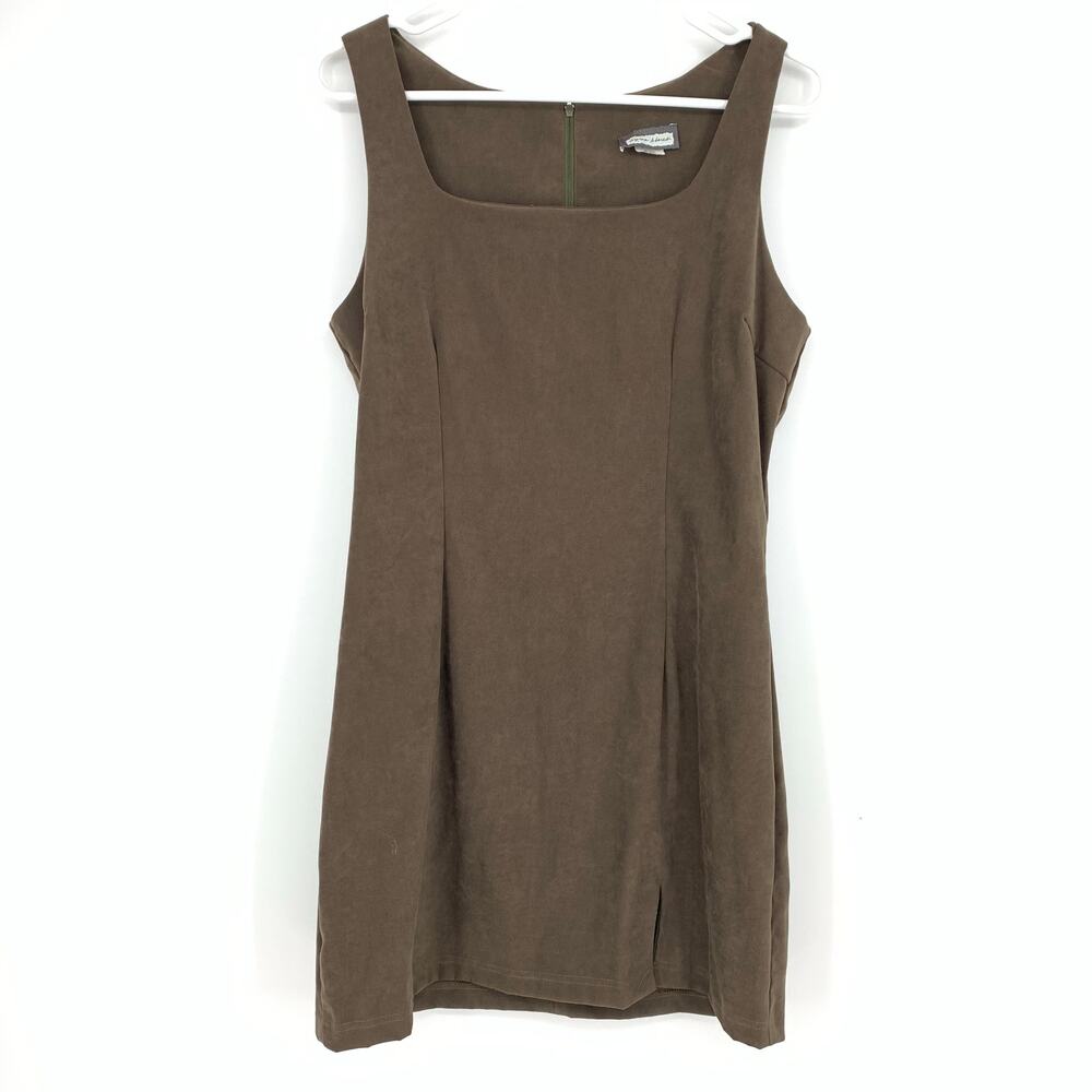 Aqua Blues Women's Vintage Dark Green Mini Mod Dress Size X-Small